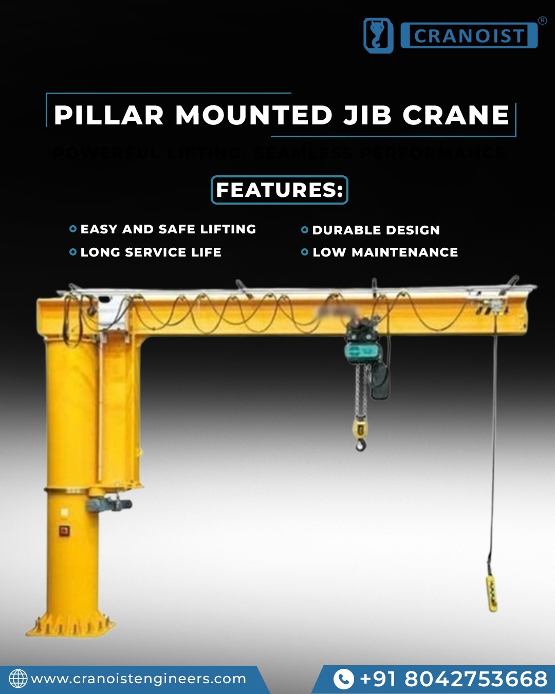 PILLAR MOUNTED JIB CRANE